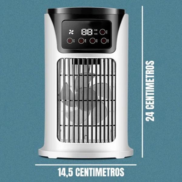 Imagem de Frescor portátil com ventilador multifuncional de 300ml!