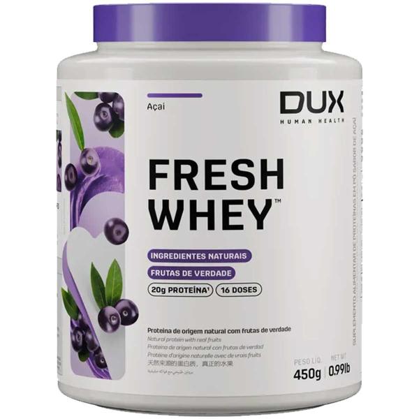 Imagem de Fresh Whey Dux 450g 3W Concentrado Isolado Hidrolisado Açaí