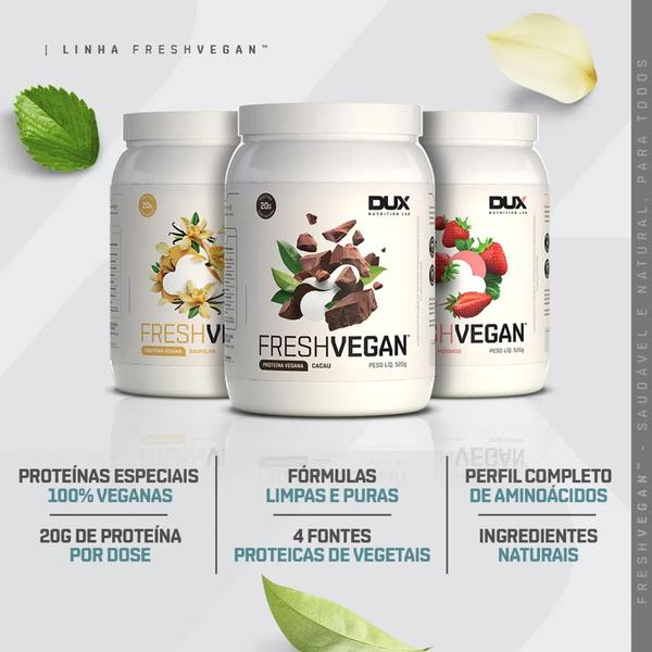 FRESHVEGAN CACAU - POTE 520g - DUX Imagem de FRESHVEGAN CACAU - POTE 520g - DUX