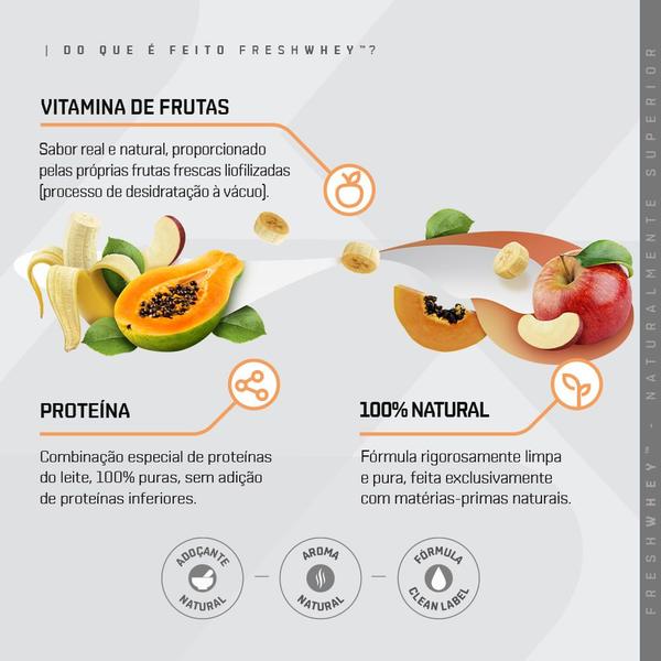 Imagem de Freshwhey vitamina de frutas - pote 450 g