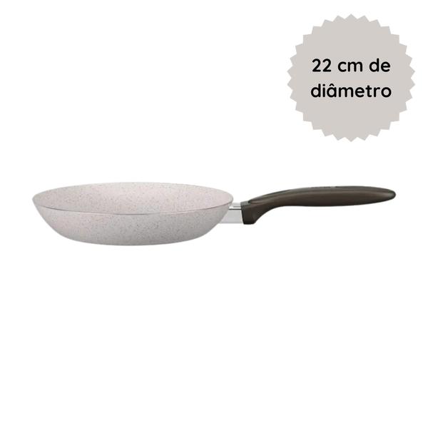 Frigideira 22 cm Antiaderente Ceramic Life Suprema Vanilla Brinox - 7244/353 Imagem de Frigideira 22 cm Antiaderente Ceramic Life Suprema Vanilla Brinox - 7244/353