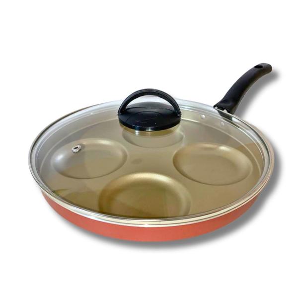 Frigideira 4 Em 1 Multiuso Antiaderente Ovos Hamburguer - Aluminio Nacional Frigideira 4 Em 1 Multiuso Antiaderente Ovos Hamburguer - Aluminio Nacional