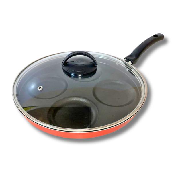 Frigideira 4 Em 1 Multiuso Antiaderente Ovos Hamburguer - Aluminio Nacional Frigideira 4 Em 1 Multiuso Antiaderente Ovos Hamburguer - Aluminio Nacional