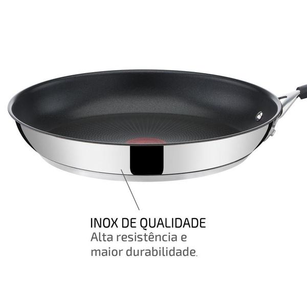 Imagem de Frigideira Aço inox Com Indução Tefal Jamie Oliver 28cm