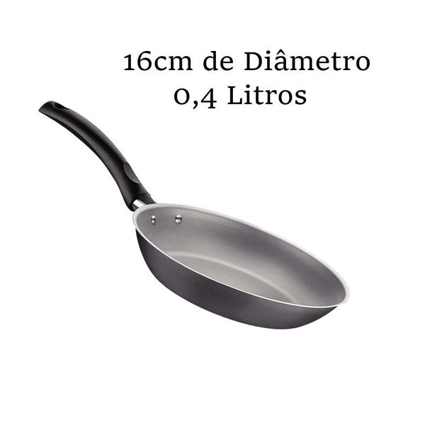 Imagem de Frigideira Alum Turim Starflon Max 16cm Chumbo-TRAMONTINA