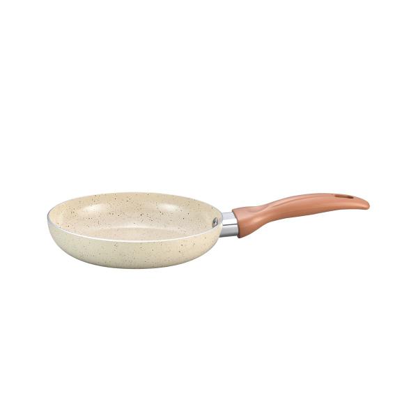 frigideira antiaderente 18cm de ceramica e aluminio bege - Oikos Imagem de frigideira antiaderente 18cm de ceramica e aluminio bege - Oikos
