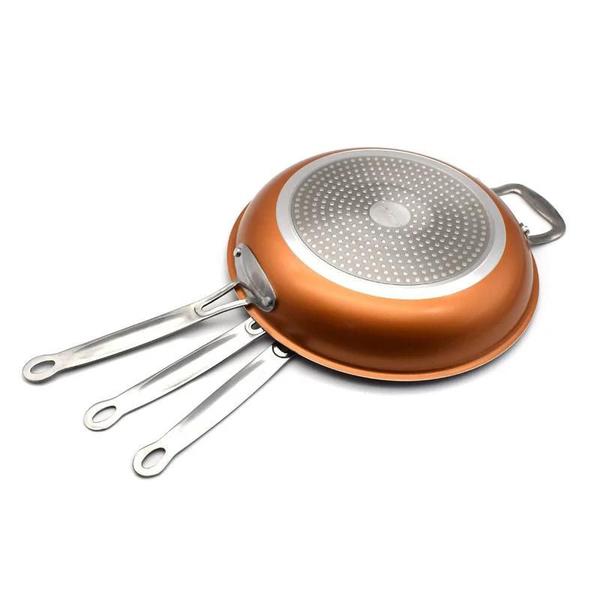 Frigideira Antiaderente 20 CM 24 cm/28 CM Cerâmica e Cobre/Titânio - FRIGIDEIRA 20 24 E 28CM Imagem de Frigideira Antiaderente 20 CM 24 cm/28 CM Cerâmica e Cobre/Titânio