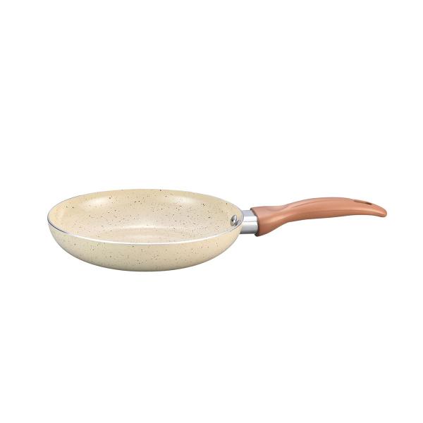 frigideira antiaderente 20cm de ceramica e aluminio bege - Oikos Imagem de frigideira antiaderente 20cm de ceramica e aluminio bege - Oikos