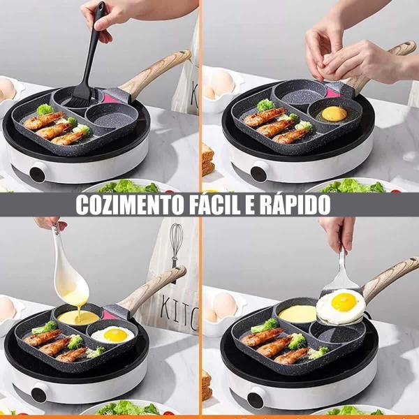 Frigideira Antiaderente 3 Em1 Cerâmica Grafito Indução - Tatu De Boa Imagem de Frigideira Antiaderente 3 Em1 Cerâmica Grafito Indução