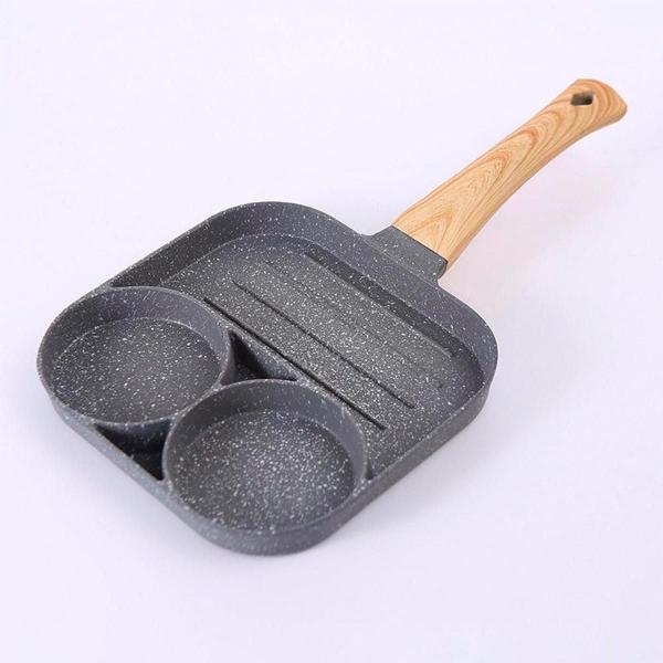 Frigideira Antiaderente 3 Partes Para Ovos Carnes e Hambúrguer - RELET Imagem de Frigideira Antiaderente 3 Partes Para Ovos Carnes e Hambúrguer