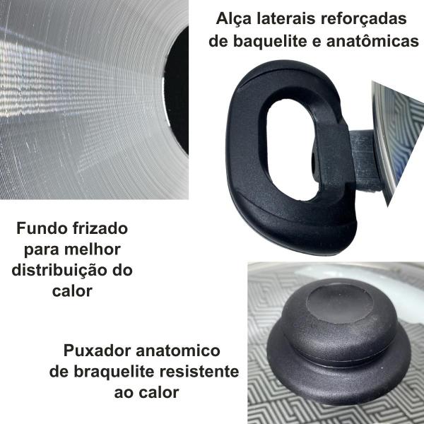 Frigideira antiaderente 32 cm 7 camadas ttampa de vidro - lançamento aluminios casali - CASALI ALUMINIOS Imagem de Frigideira antiaderente 32 cm 7 camadas ttampa de vidro - lançamento aluminios casali
