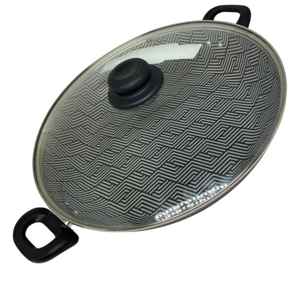 Frigideira antiaderente 32 cm 7 camadas ttampa de vidro - lançamento aluminios casali - CASALI ALUMINIOS Imagem de Frigideira antiaderente 32 cm 7 camadas ttampa de vidro - lançamento aluminios casali