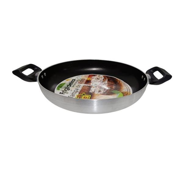Frigideira Antiaderente 32 cm Tampa de Vidro alça Baquelite - ABC Imagem de Frigideira Antiaderente 32 cm Tampa de Vidro alça Baquelite