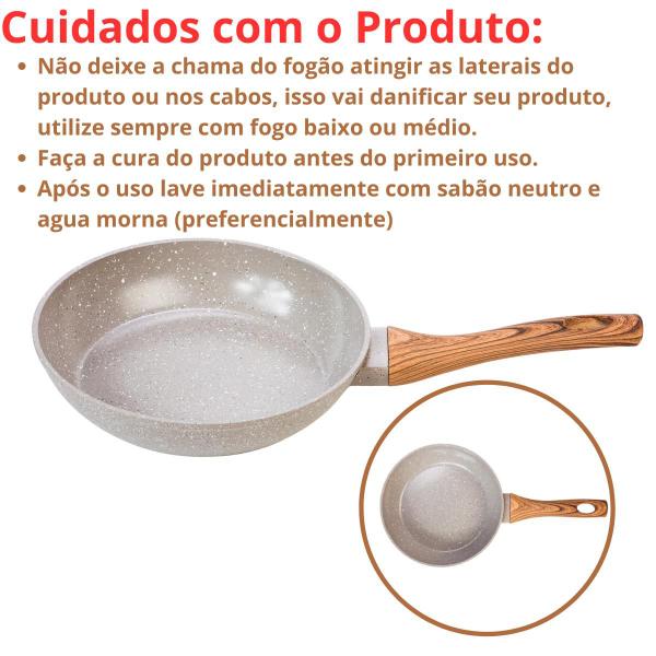Frigideira Antiaderente 4mm Revestimento Cerâmico 20cm Fundo de Indução Premium - Mimo Style Imagem de Frigideira Antiaderente 4mm Revestimento Cerâmico 20cm Fundo de Indução Premium