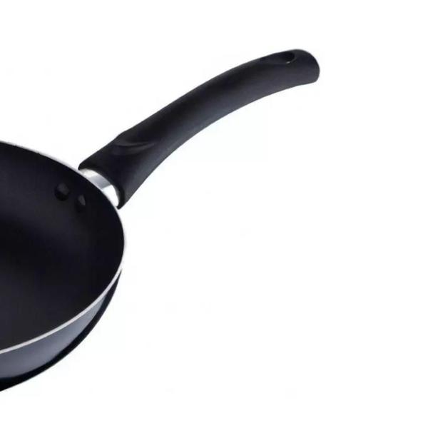 Frigideira Antiaderente Aluminio Inox Prensado Sauce 28Cm - Globimport Imagem de Frigideira Antiaderente Aluminio Inox Prensado Sauce 28Cm