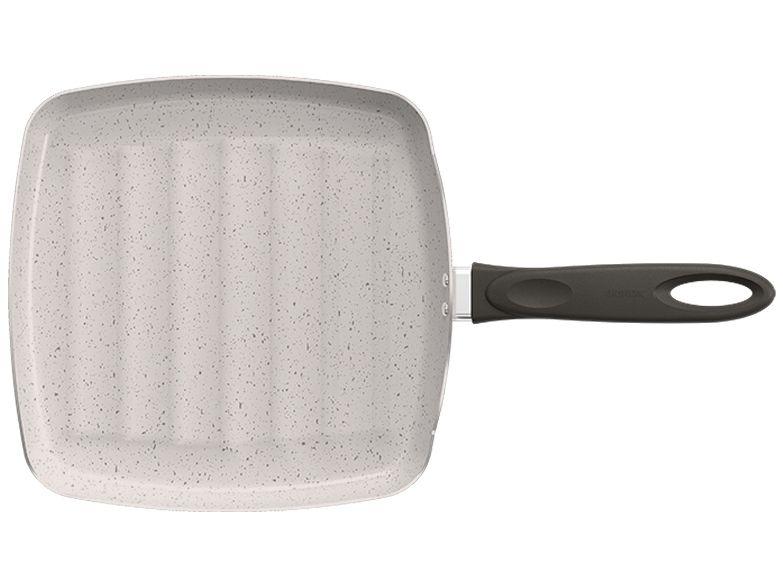 Imagem de Frigideira Antiaderente Brinox Grill de Alumínio Ceramic Life Suprema Vanilla