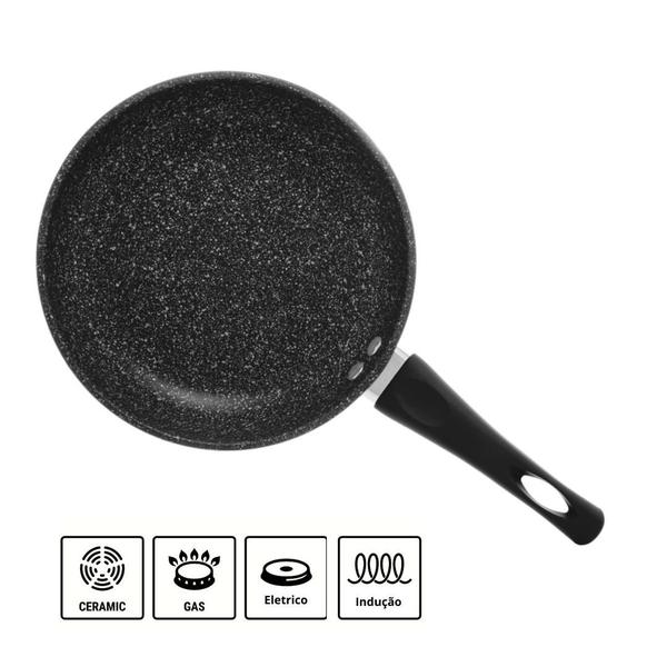 Imagem de Frigideira Antiaderente Cerâmica 24cm Cooktop Fogão Indução Avulsa