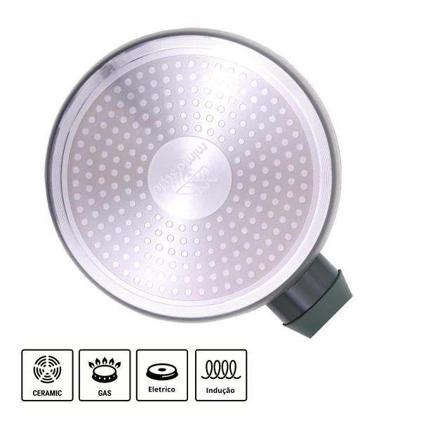 Frigideira Antiaderente Cerâmica 24cm Cooktop Fogão Indução Avulsa - Mimo Style Imagem de Frigideira Antiaderente Cerâmica 24cm Cooktop Fogão Indução Avulsa