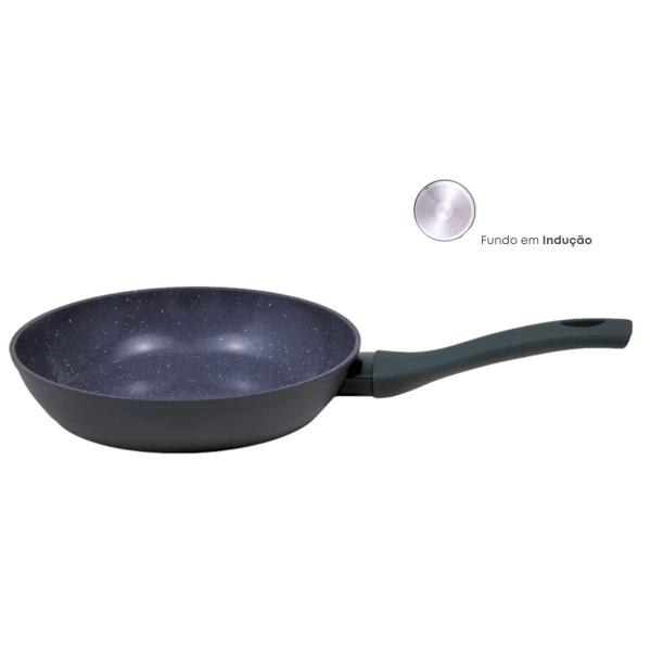 Frigideira Antiaderente Cerâmica 24cm Cooktop Fogão Indução Avulsa - Mimo Style Imagem de Frigideira Antiaderente Cerâmica 24cm Cooktop Fogão Indução Avulsa