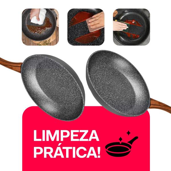 Frigideira Antiaderente Ceramica 24cm Indução Cabo Antitermico - Bestinox Imagem de Frigideira Antiaderente Ceramica 24cm Indução Cabo Antitermico - Bestinox