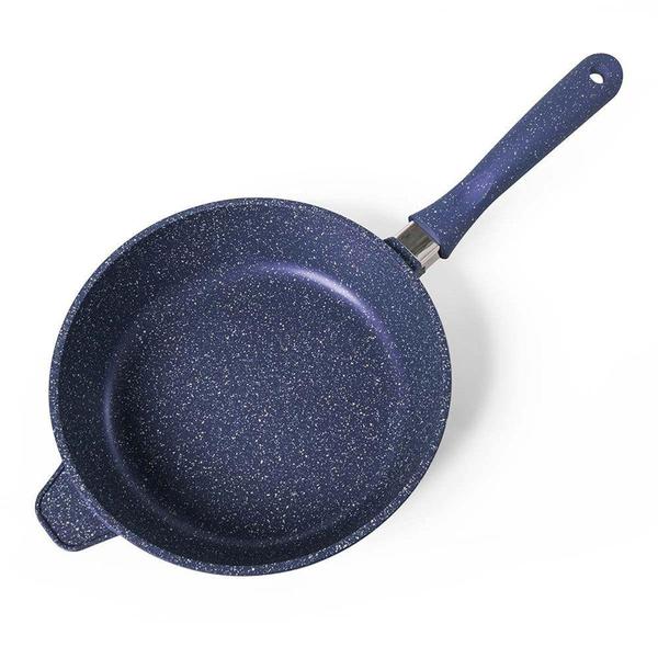 Imagem de Frigideira Antiaderente Cerâmico Graniflon Fogão de Indução Azul 28cm - Moda do Chef