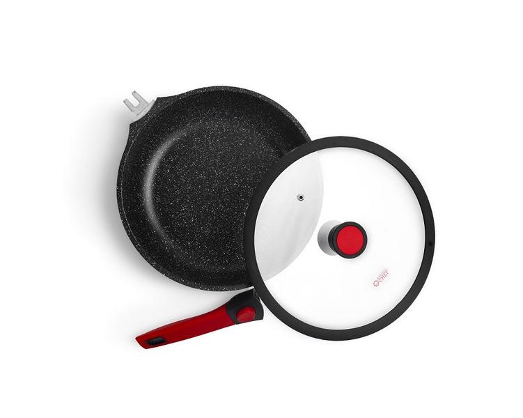 Frigideira Antiaderente Em Mármore 24cm Autêntico Chef Imagem de Frigideira Antiaderente Em Mármore 24cm Autêntico Chef