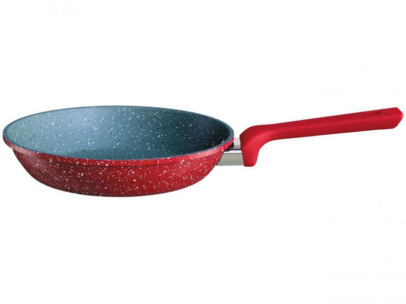 Frigideira Antiaderente Euro de Alumínio - ColorStone Volcano Vermelha 22cm Imagem de Frigideira Antiaderente Euro de Alumínio - ColorStone Volcano Vermelha 22cm