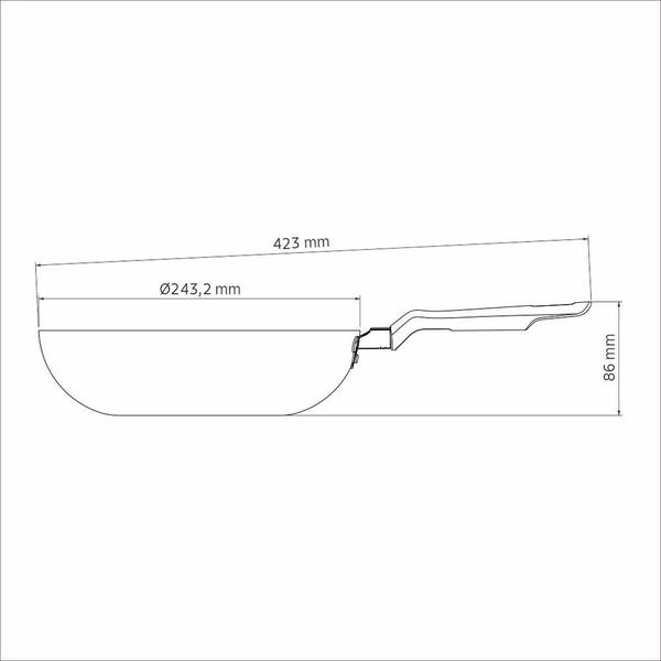 Imagem de Frigideira Antiaderente Loreto 24cm Funda 2,2 L Tramontina