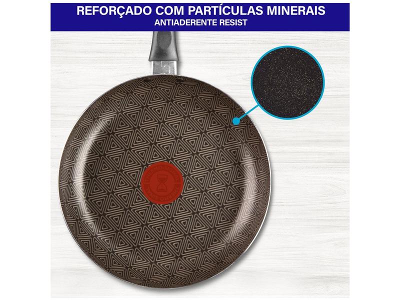Frigideira Antiaderente Rochedo de Alumínio Facilita Vermelho 20cm Imagem de Frigideira Antiaderente Rochedo de Alumínio Facilita Vermelho 20cm