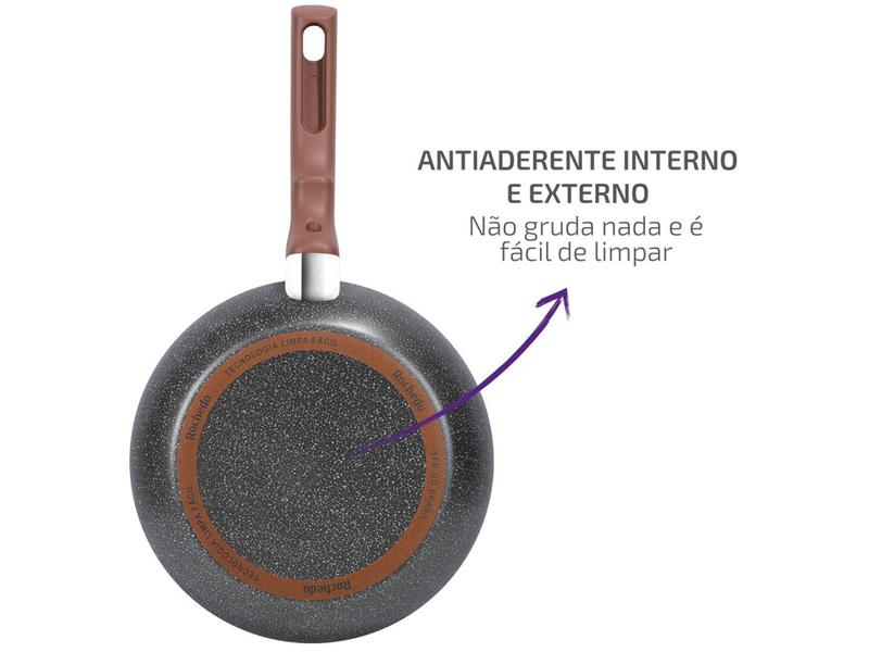 Frigideira Antiaderente Rochedo de Alumínio Natural Stone Bege 20cm Imagem de Frigideira Antiaderente Rochedo de Alumínio Natural Stone Bege 20cm