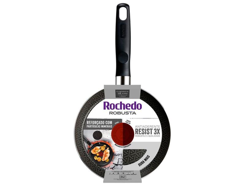 Frigideira Antiaderente Rochedo de Alumínio Robusta Grafite 18cm Imagem de Frigideira Antiaderente Rochedo de Alumínio Robusta Grafite 18cm