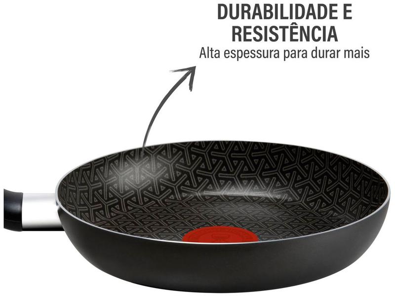 Frigideira Antiaderente Rochedo de Alumínio Robusta Grafite 18cm Imagem de Frigideira Antiaderente Rochedo de Alumínio Robusta Grafite 18cm