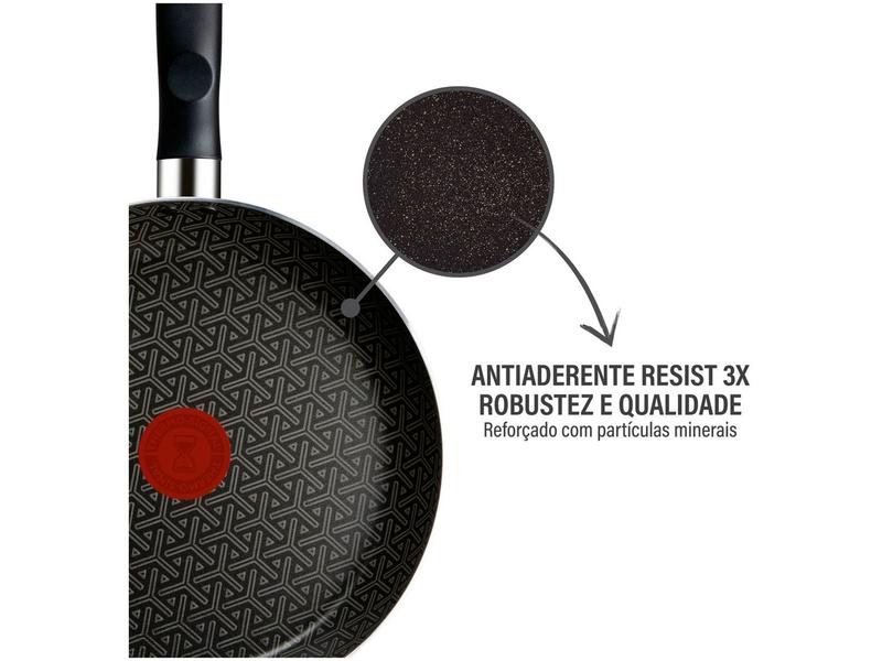 Frigideira Antiaderente Rochedo de Alumínio Robusta Grafite 18cm Imagem de Frigideira Antiaderente Rochedo de Alumínio Robusta Grafite 18cm