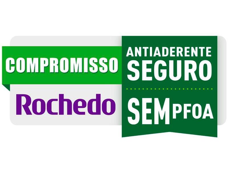 Imagem de Frigideira Antiaderente Rochedo de Alumínio Stone Pro 9295305180 Preto 22cm