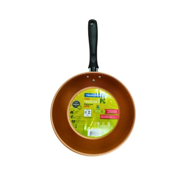 Frigideira Antiaderente Turim 20cm Bronze Tramontina Imagem de Frigideira Antiaderente Turim 20cm Bronze Tramontina