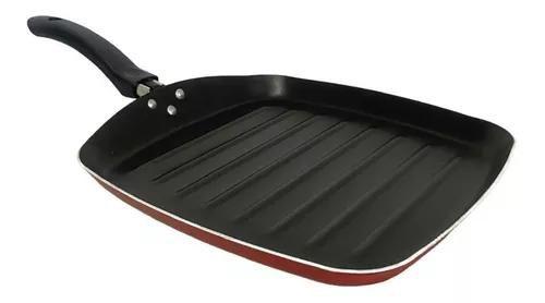 Imagem de Frigideira Bistequeira Grill Antiaderente 29cm Grossa Grelhada