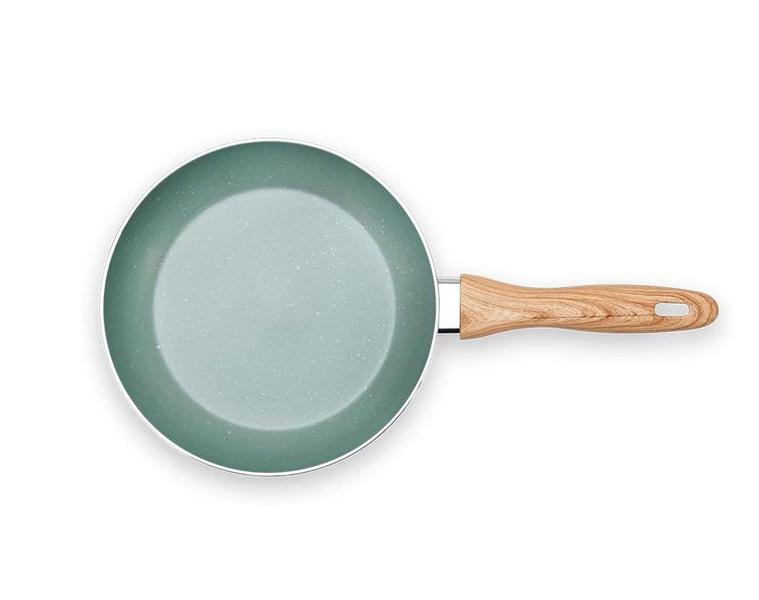 Frigideira Ceramic Life Botanika em Alumínio Antiaderente Cerâmico Verde e Fundo de Indução 24cm 1,35L - Brinox Imagem de Frigideira Ceramic Life Botanika em Alumínio Antiaderente Cerâmico Verde e Fundo de Indução 24cm 1,35L - Brinox