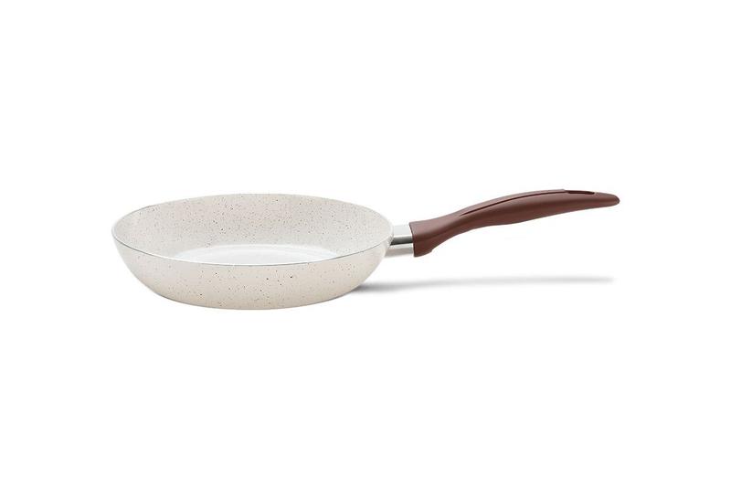 Frigideira Ceramic Life Granada Vanilla em Alumínio Antiaderente e Fundo de Indução 0,6L 20x3,5cm - Brinox Imagem de Frigideira Ceramic Life Granada Vanilla em Alumínio Antiaderente e Fundo de Indução 0,6L 20x3,5cm - Brinox