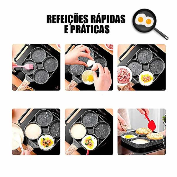 Imagem de Frigideira Ceramica Antiaderente Fogão Cooktop Indução/Gás