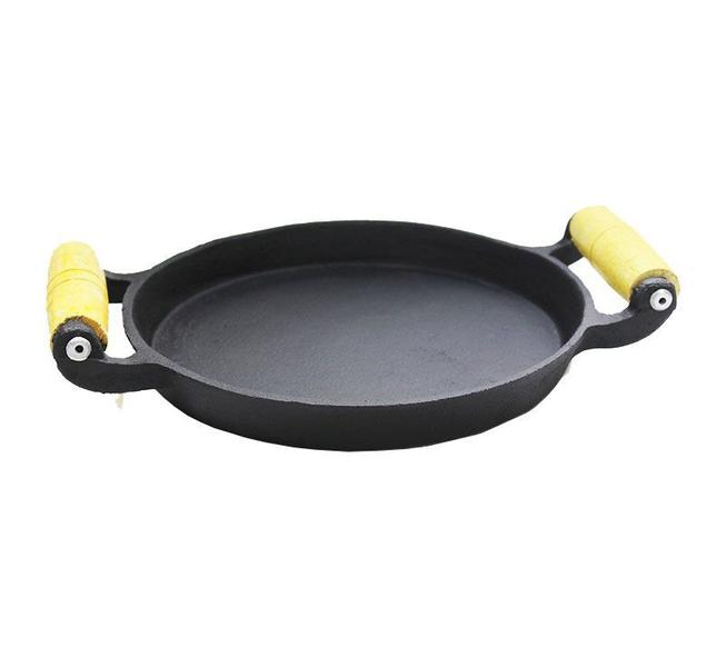 Frigideira Chapa de Ferro Fundido Petisco Duas Alças 20cm - Casa E Jardim Comércio Imagem de Frigideira Chapa de Ferro Fundido Petisco Duas Alças 20cm