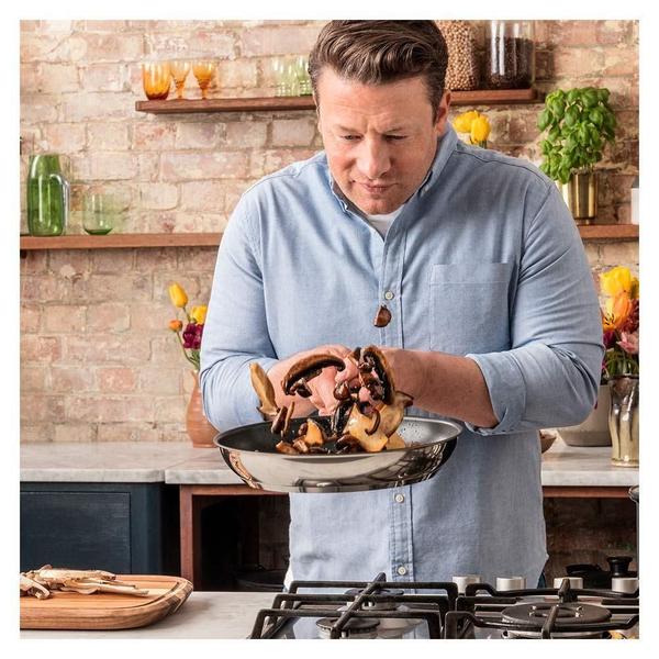 Imagem de Frigideira com Indução Jamie Oliver Aço Inox 24cm  - Tefal