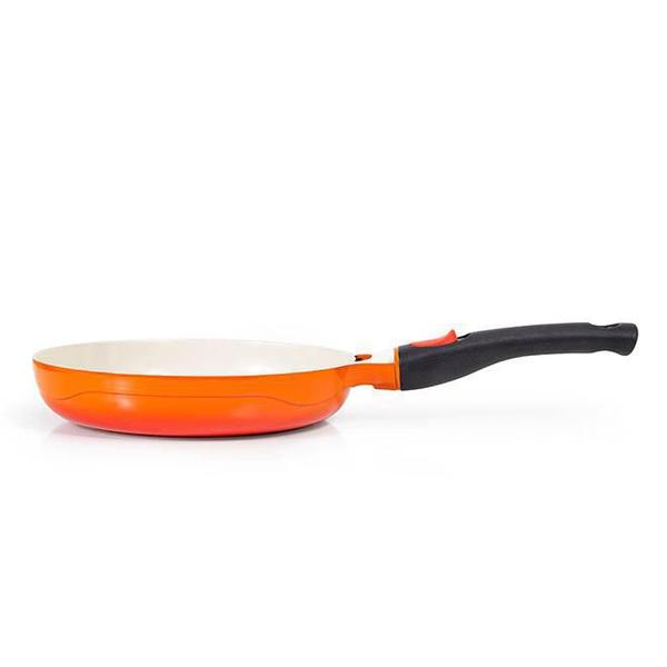 Frigideira com Revestimento Cerâmico 28 Cm Le Cook Laranja com Cabo Destacável Imagem de Frigideira com Revestimento Cerâmico 28 Cm Le Cook Laranja com Cabo Destacável