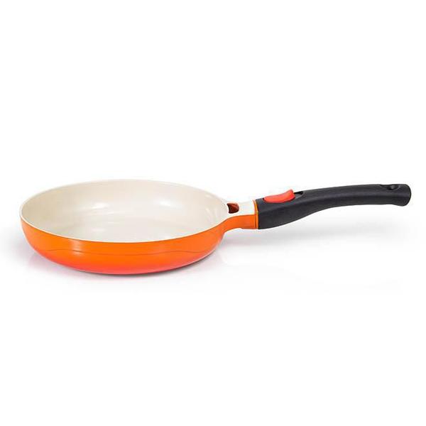 Frigideira com Revestimento Cerâmico 28 Cm Le Cook Laranja com Cabo Destacável Imagem de Frigideira com Revestimento Cerâmico 28 Cm Le Cook Laranja com Cabo Destacável