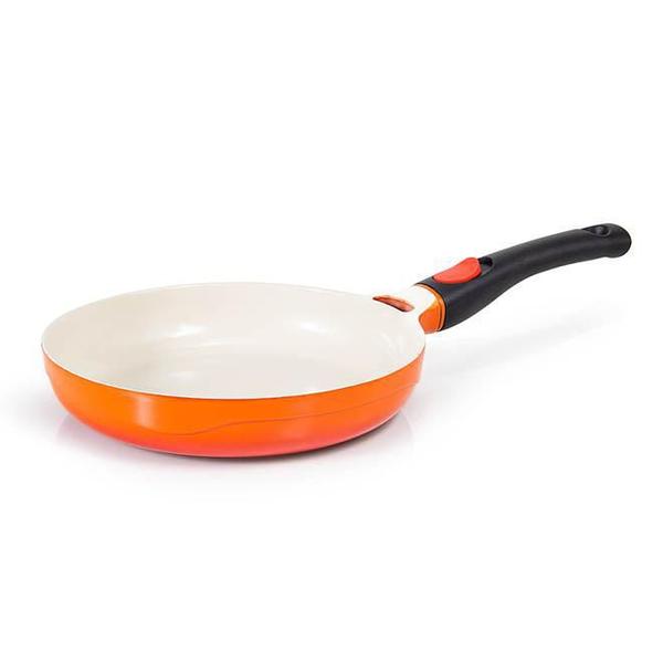 Frigideira com Revestimento Cerâmico 28 Cm Le Cook Laranja com Cabo Destacável Imagem de Frigideira com Revestimento Cerâmico 28 Cm Le Cook Laranja com Cabo Destacável