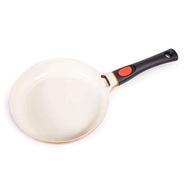 Frigideira com Revestimento Cerâmico 28 Cm Le Cook Laranja com Cabo Destacável Imagem de Frigideira com Revestimento Cerâmico 28 Cm Le Cook Laranja com Cabo Destacável