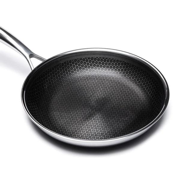 Frigideira CookingPro Hive em Aço Inox Fundo Triplo 20 cm Oxford Imagem de Frigideira CookingPro Hive em Aço Inox Fundo Triplo 20 cm Oxford
