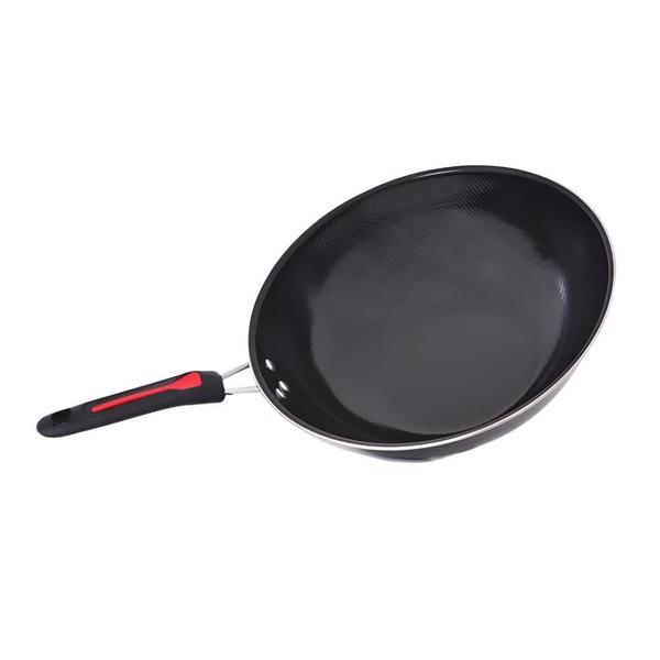 Imagem de Frigideira de Aço Antiaderente Esmaltada Wok 32CM