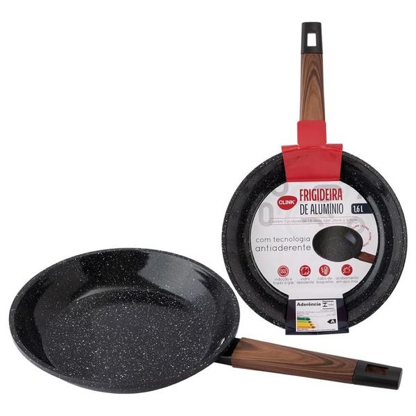 Frigideira De Aluminio Com Indução 1,6L Antiaderente - Clink Imagem de Frigideira De Aluminio Com Indução 1,6L Antiaderente