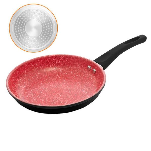 Frigideira de Indução Revestimento Antiaderente Cerâmica 24cm Preto e Vermelho - Lyor Imagem de Frigideira de Indução Revestimento Antiaderente Cerâmica 24cm Preto e Vermelho - Lyor