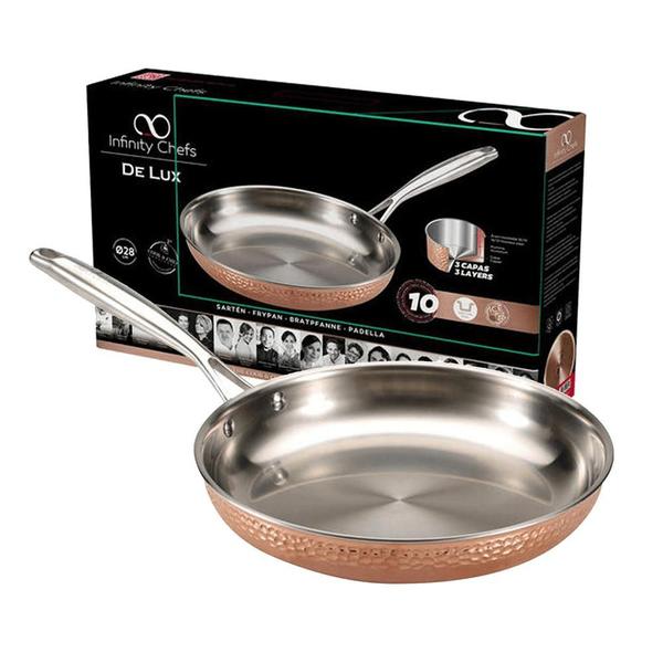 Imagem de Frigideira De Lux Cobre Cabo Inox Infinity Chefs 20Cm - Bergner